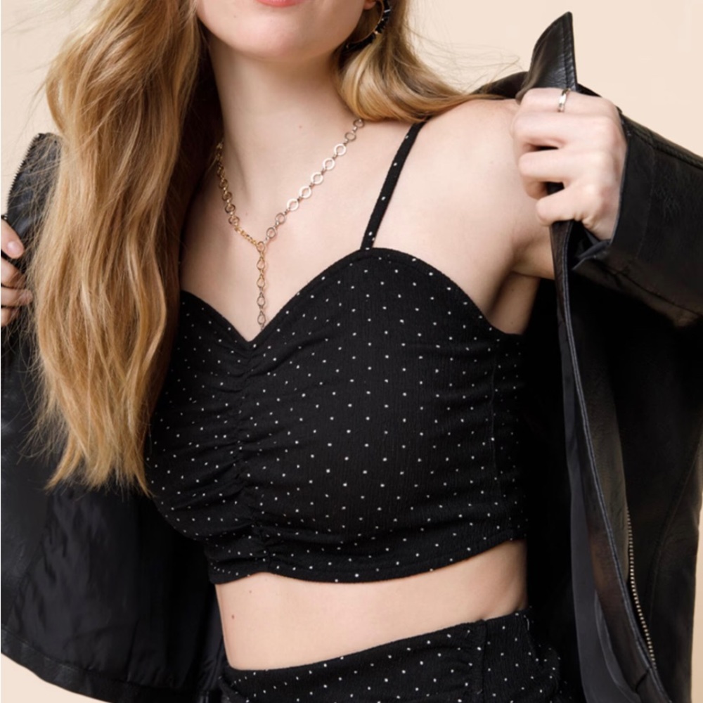 Women's Dot Cinch Front Cami